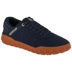 Buty sportowe Sneakersy męskie, Hex+ Canvas. Niebieskie buty sportowe casual CATerpillar, bez wzorów, z gumy, bez zapięcia. Za 429.99 zł.