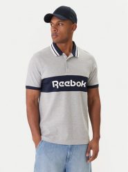 Reebok Polo Arter RK25548CCM Szary Regular Fit. Szare koszulki polo Reebok, l, bez wzorów, z bawełny, bez kołnierzyka, bez ramiączek. Za 149.99 zł.