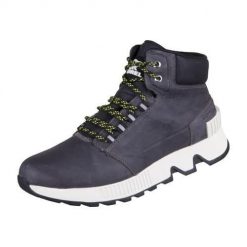Buty do chodzenia męskie Sorel Mac Hill Mid Ltr WP. Niebieskie buty sportowe casual Sorel, bez wzorów, z materiału, za kostkę, bez zapięcia. Za 724.00 zł.