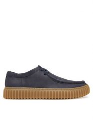 Clarks Sneakersy Torhill Lace 26186159 Granatowy. Niebieskie buty sportowe casual Clarks, bez wzorów, ze skóry, bez zapięcia. Za 519.99 zł.