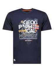 Geographical Norway Koszulka "J-Forest" w kolorze granatowym rozmiar: M. Niebieskie bezrękawniki Geographical Norway, m, bez wzorów, z bawełny, bez kołnierzyka, bez ramiączek. Za 60.95 zł.
