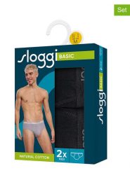Sloggi Slipy (2 pary) "Basic" w kolorze czarnym rozmiar: S. Czarne slipki Sloggi, s, bez wzorów. Za 41.39 zł.