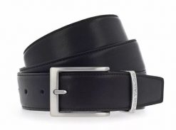 TOM TAILOR MĘSKI PASEK SKÓRZANY NA BOLEC SKÓRA TG1069R45/790 35mm Gürtel Q.1645 0790 BLACK. Czarne paski Tom Tailor, bez wzorów, z jeansu, eleganckie. Za 99.99 zł.