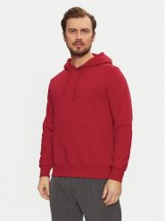 Tommy Hilfiger Bluza Essential MW0MW37235 Czerwony Regular Fit. Czerwone bluzy Tommy Hilfiger, m, bez wzorów, z bawełny, bez kaptura. Za 259.99 zł.