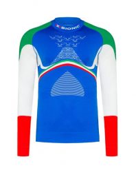 Koszulka termoaktywna męska X-Bionic Energy Accumulator 4.0 Patriot Italy. Niebieskie bielizna termoaktywna X BIONIC, l, bez wzorów, z dzianiny, bez ramiączek, na fitness i siłownię. Za 420.00 zł.
