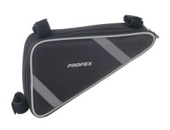 Torba rowerowa pod ramę Black Bag Profex 0,5 L. Czarne torby na ramię PROFEX, z aplikacjami, bez dodatków. Za 29.99 zł.