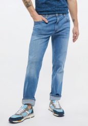 MUSTANG WASHINGTON MĘSKIE SPODNIE JEANSOWE JEANSY DENIM BLUE 1013671 5000 412. Niebieskie spodnie materiałowe Mustang, do pracy, l, bez wzorów, z bawełny, biznesowe, z standardowym stanem. Za 209.99 zł.