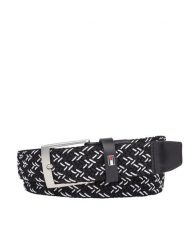 Tommy Hilfiger Pasek Męski Adan 3.5 Elastic AM0AM12051 Czarny. Czarne paski Tommy Hilfiger, bez wzorów, z materiału. Za 69.99 zł.