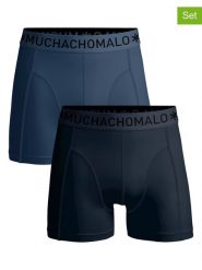 Muchachomalo Bokserki (2 pary) w kolorze granatowym rozmiar: M. Niebieskie bokserki MUCHACHOMALO, m, bez wzorów. Za 96.37 zł.