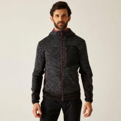 Bluza męska rozsuwana z kapturem Alven. Czarne bluzy z kapturem Regatta, m, bez wzorów, z dzianiny, z kapturem. W wyprzedaży za 229.99 zł.