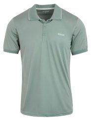 Regatta Funkcyjna koszulka polo "Remex II" w kolorze zielonym rozmiar: M. Zielone koszulki polo Regatta, m, bez wzorów, z materiału, bez kołnierzyka, bez ramiączek, outdoorowe. Za 48.05 zł.