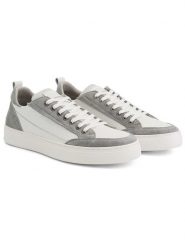 TRAVELIN' Skórzane sneakersy "Croft" w kolorze biało-szarym rozmiar: 42. Białe buty sportowe casual Travelin', bez wzorów, bez zapięcia. Za 339.99 zł.