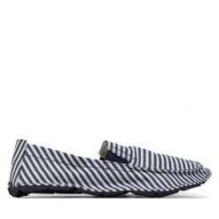 Półbuty Vibram Fivefingers. Niebieskie eleganckie półbuty Vibram Fivefingers, bez wzorów, bez obcasa, bez zapięcia. Za 289.99 zł.