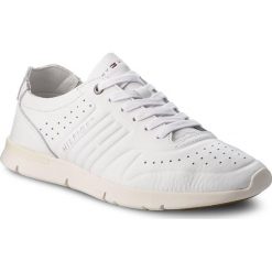Sneakersy TOMMY HILFIGER - Unlined Th Light Leather Runner FM0FM01630 White 100. Buty sportowe casual marki Tommy Hilfiger. W wyprzedaży za 279.00 zł.