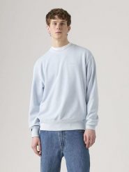 Levi's Sweter w kolorze błękitnym rozmiar: S. Niebieskie swetry nierozpinane Levi's®, s, bez wzorów, z bawełny, bez kołnierzyka, bez ramiączek. Za 100.52 zł.