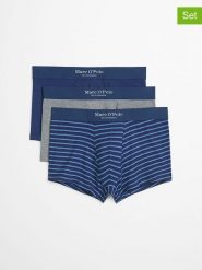 Marc O´Polo Bokserki (3 pary) w kolorze niebiesko-szarym rozmiar: XL. Niebieskie bokserki xl, bez wzorów. Za 134.95 zł.