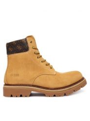 Guess Trapery FMFSIR LEA10 Beżowy. Brązowe trapery Guess, z nubiku, bez zapięcia. Za 559.99 zł.