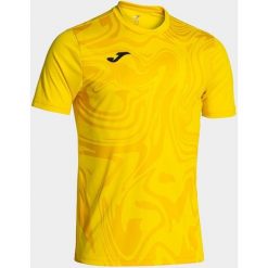 Joma Lion II Yellow Sport T -Shirt M - Oddychający i lekki. Żółte t-shirty sportowe Joma, bez wzorów, bez ramiączek, do piłki nożnej. W wyprzedaży za 127.65 zł.