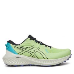 Buty do biegania Asics. Zielone buty do biegania ASICS, bez wzorów, bez zapięcia, do biegania. Za 399.99 zł.
