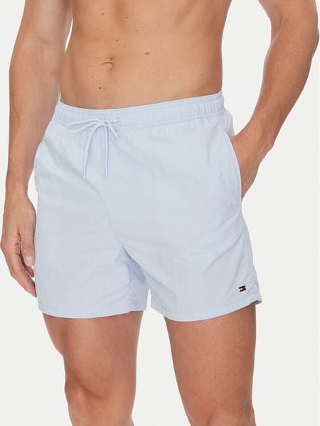 Tommy Hilfiger Szorty kąpielowe UM0UM03477 Błękitny Regular Fit. Niebieskie kąpielówki Tommy Hilfiger, l, bez wzorów, z syntetyku. Za 239.99 zł.