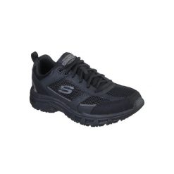 Buty sportowe Sneakersy męskie, Skechers Oak Canyon-Verketta. Czarne buty sportowe casual Skechers, bez wzorów, z gumy, bez zapięcia. Za 259.99 zł.