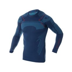 Termoaktywna męska bluza narciarska Brubeck Thermo. Niebieskie bielizna termoaktywna Brubeck, na zimę, l, bez wzorów, z dzianiny, narciarskie. Za 194.00 zł.