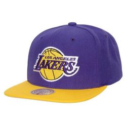 Czapka z daszkiem do koszykówki Mitchell & Ness NBA Los Angeles Lakers. Czapki z daszkiem Mitchell & Ness, bez wzorów. Za 149.00 zł.