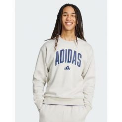 Bluza męska adidas Collegiate Sweat szara JM1732 ROZMIAR 2XL. Brązowe bluzy Adidas, m, bez wzorów, z dresówki, bez kaptura. Za 199.00 zł.