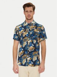 Blend Koszula 20718224 Granatowy Slim Fit. Niebieskie koszule Blend, m, bez wzorów, z wiskozy, bez kołnierzyka, bez ramiączek. Za 89.99 zł.