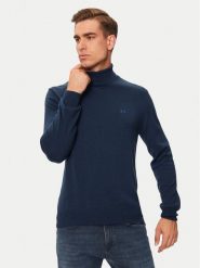 La Martina Golf ZMS019 YW091 Granatowy Regular Fit. Niebieskie golfy La Martina, m, bez wzorów, z bawełny, bez kołnierzyka, bez ramiączek. Za 419.99 zł.