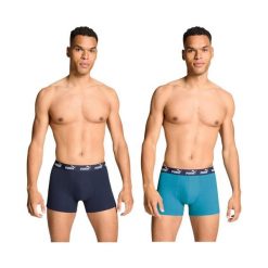 Bokserki majtki męskie Puma 2-Pack. Niebieskie bokserki Puma, m, bez wzorów, z materiału. W wyprzedaży za 56.05 zł.