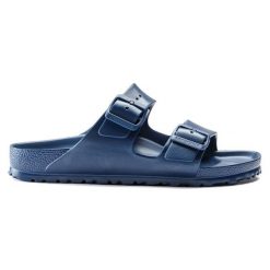 Klapki Birkenstock Arizona Eva 1019051 niebieskie. Niebieskie klapki z materiału. Za 388.66 zł.