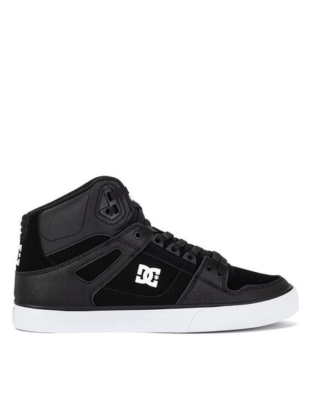 DC Shoes Sneakersy PURE HIGH-TOP WC ADYS400043-BLW Czarny. Czarne buty sportowe casual DC Shoes, bez wzorów, ze skóry, bez zapięcia. Za 271.00 zł.