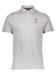 Hackett London Koszulka polo w kolorze jasnoszarym rozmiar: M. Szare koszulki polo Hackett London, m, bez wzorów, z bawełny, bez kołnierzyka, bez ramiączek. Za 217.99 zł.