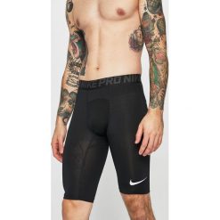 Nike - Szorty. Czarne krótkie spodenki sportowe Nike, m, bez wzorów, z dzianiny. W wyprzedaży za 79.90 zł.