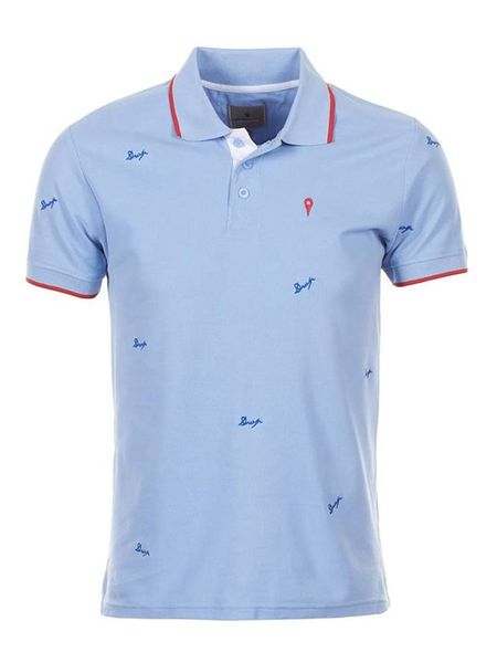 Degré Celsius Koszulka polo "Clamar" w kolorze błękitnym rozmiar: XL. Niebieskie koszulki polo Degré Celsius, xl, bez wzorów, z bawełny, bez kołnierzyka, bez ramiączek. Za 93.07 zł.