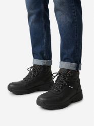 Hunter Trekkingi CWBEO-CCM2502 Czarny. Czarne botki sznurowane Hunter, bez wzorów, ze skóry, bez obcasa, bez zapięcia. Za 299.99 zł.