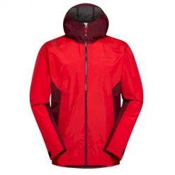 Kurtka uniwersalna męska La Sportiva Discover. Czerwone kurtki La Sportiva, m, bez wzorów, z materiału, z kapturem. Za 938.00 zł.