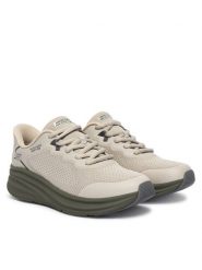 Skechers Sneakersy Bobs Skillz 118431/NTOL Kremowy. Białe buty sportowe casual Skechers, bez wzorów, bez zapięcia. Za 359.99 zł.