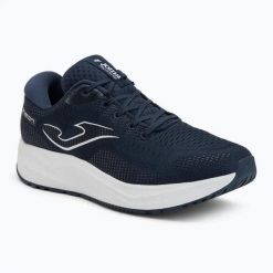 Buty męskie Joma Neon navy blue. Niebieskie buty do biegania Joma, bez wzorów, bez zapięcia, do biegania. Za 189.99 zł.