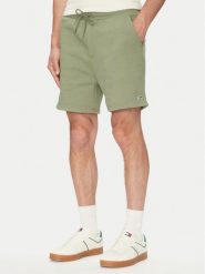 Tommy Jeans Szorty sportowe Flag Beach DM0DM21931 Zielony Regular Fit. Zielone krótkie spodenki sportowe Tommy Jeans, m, bez wzorów, z bawełny. Za 169.99 zł.