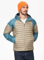 MARMOT Kurtka puchowa męska Hype Down Hoody moon river/vetiver-L. Niebieskie kurtki Marmot, l, bez wzorów, z materiału, bez kaptura. Za 968.00 zł.