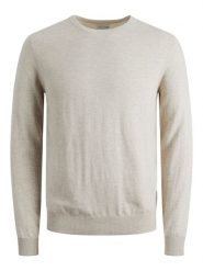 Jack & Jones Sweter "Emil" w kolorze kremowym rozmiar: XXL. Brązowe swetry nierozpinane Jack & Jones, xxl, bez wzorów, z bawełny, bez kołnierzyka, bez ramiączek. Za 84.01 zł.