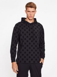 Hugo Bluza 50501592 Czarny Regular Fit. Czarne bluzy Hugo, m, bez wzorów, z bawełny, bez kaptura. Za 389.99 zł.