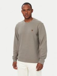 Guess Sweter M6YQ24 K4245 Szary Regular Fit. Szare swetry rozpinane Guess, m, z aplikacjami, z bawełny, bez kołnierzyka, bez ramiączek. Za 344.99 zł.