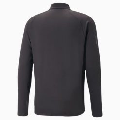 Bluza Męska Puma Run Cloudspun Knit 1/2 Zip. Czarne bluzy Puma, m, bez wzorów, z materiału, bez kaptura. Za 186.60 zł.