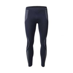 Męskie Legginsy Termoaktywne Buraz. Czarne legginsy długie sportowe Hi-tec, m, bez wzorów, z elastanu, na fitness i siłownię. Za 118.65 zł.
