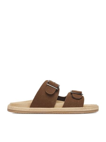Quiksilver Klapki CEO-CROSSJACK-01 Brązowy. Brązowe klapki Quiksilver, z materiału. Za 149.99 zł.