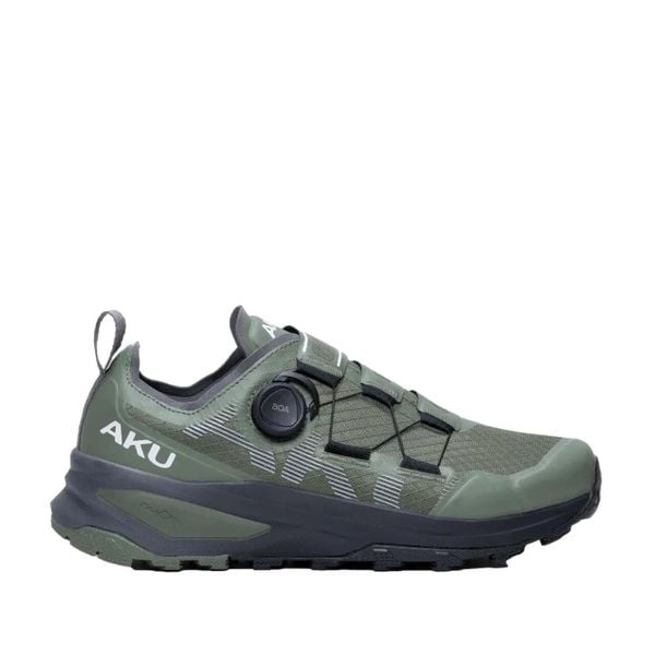 Buty trekkingowe Aku Furiosa BOA. Szare buty turystyczne Aku, bez wzorów, z gore-texu, bez zapięcia, trekkingowe, gore-tex. Za 751.50 zł.