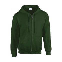 Bluza zapinana na zamek błyskawiczny Gildan Heavy Blend ®. Zielone bluzy z kapturem GILDAN, s, bez wzorów, z bawełny, z kapturem. Za 132.30 zł.